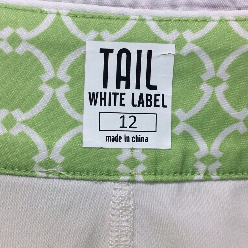Tail White Label Golf Skort Women's Size 12 Green/White Lattice Print Athleisure - Picture 2 of 10